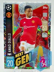 2021-22 Topps Match Attax Next Gen Amad Diallo #45 Manchester United